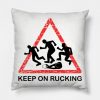 Rugby Keep On Rucking Throw Pillow Official Rugby Merch