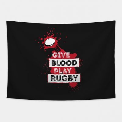 Give Blood Play Rugby Tapestry Official Rugby Merch