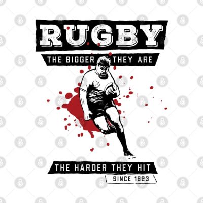 Rugby The Bigger They Are The Harder They Hit T-Shirt Official Rugby Merch