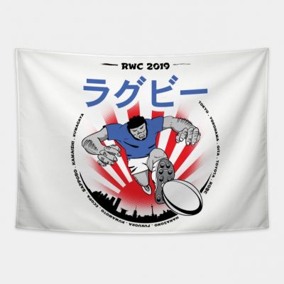 Manga Rugby Player Japan 2019 Tapestry Official Rugby Merch