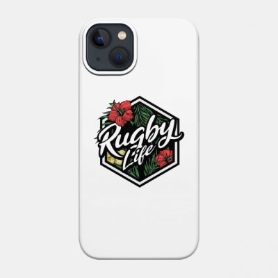 Floral Badge Rugby Life Phone Case Official Rugby Merch