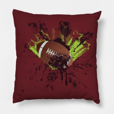 Grunge Rugby Throw Pillow Official Rugby Merch