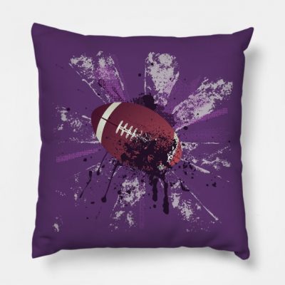 Grunge Rugby Design Throw Pillow Official Rugby Merch