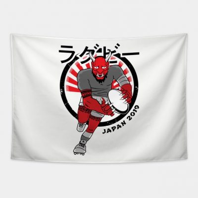 Rugby Japan Manga Demon 3 Tapestry Official Rugby Merch