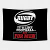 Rugby Football For Men Tapestry Official Rugby Merch