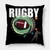 Rugby Throw Pillow Official Rugby Merch