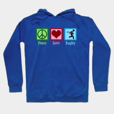 Peace Love Rugby Hoodie Official Rugby Merch