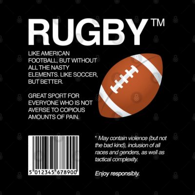 Rugby Throw Pillow Official Rugby Merch