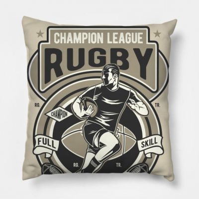 Champion League Rugby Throw Pillow Official Rugby Merch