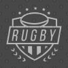 Rugby Logo Throw Pillow Official Rugby Merch