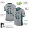 Custom Light Gray Midnight Green-Black Mesh Drift Fashion Football Jersey