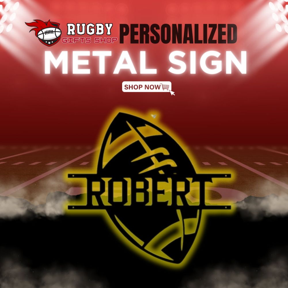 Rugby Personalized Metal Sign